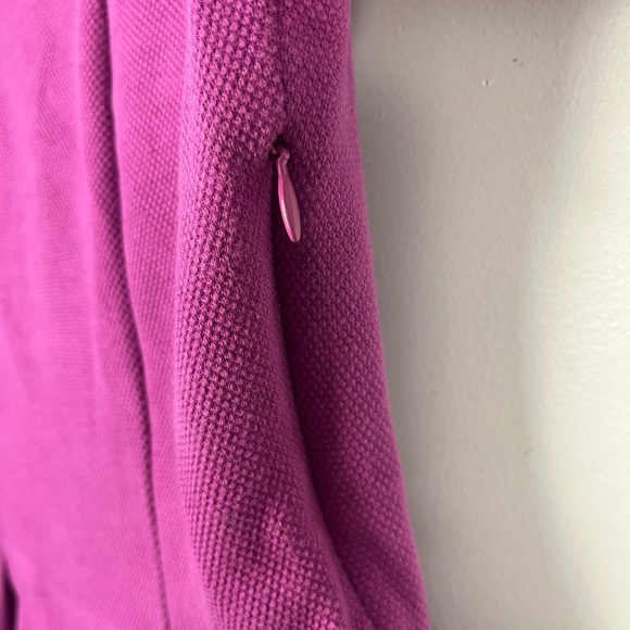 BODEN TEXTURED COTTON BLEND ORCHID LINDSEY PONTE DRESS size 8P - Picture 7 of 8